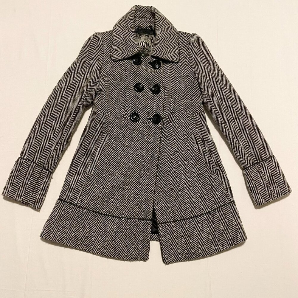 Guess Womens Pea Coat Size Small Wool Blend Jacket